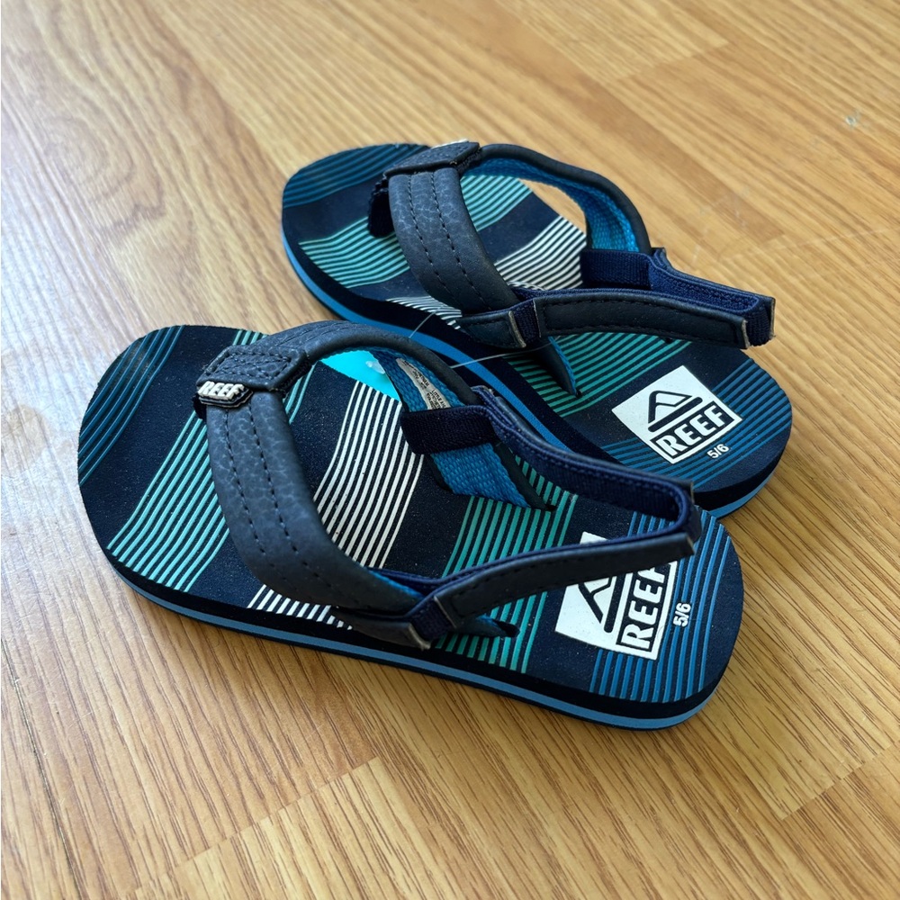 Reef Kids Blue Flip Flops